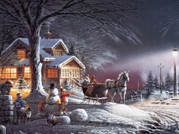 Snow Painting - Terry Redlin Winter Wonderland